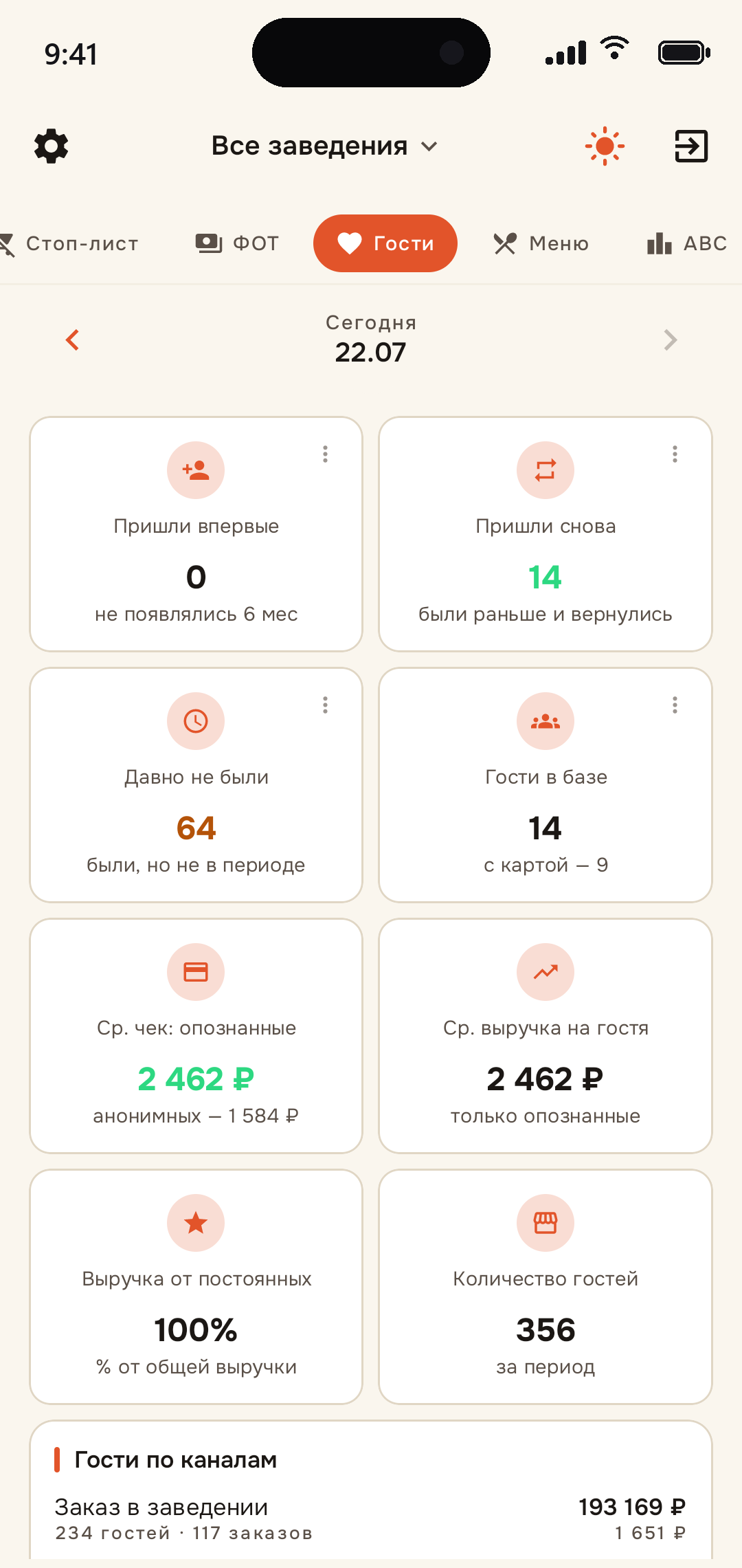 EazyBoard — приложение: Гости