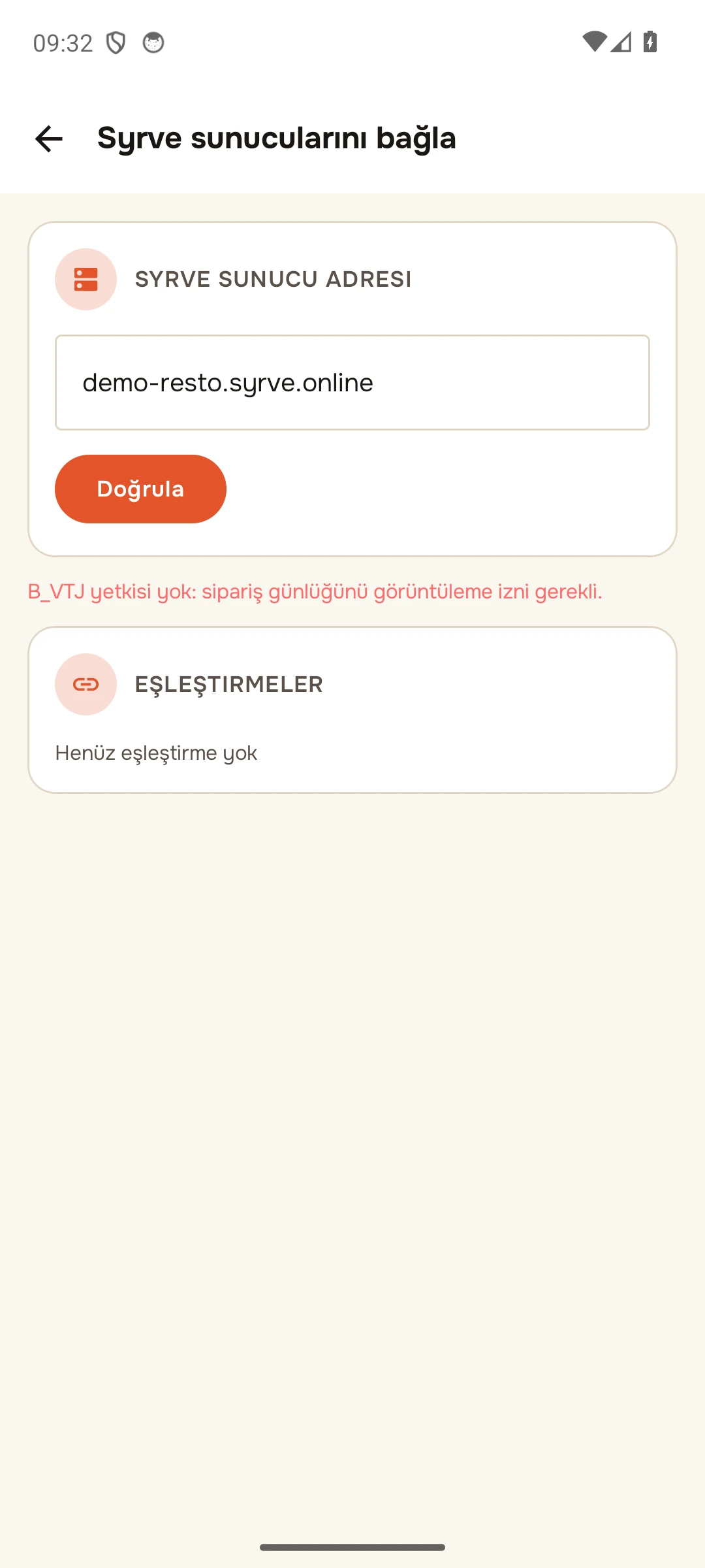 B_VTJ yetkisi yok
